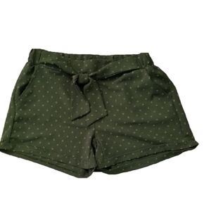 Misia Green Cuff Shorts Size Large